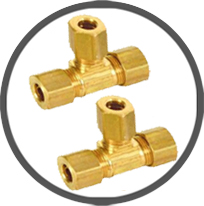 Brass Compression Union Tees